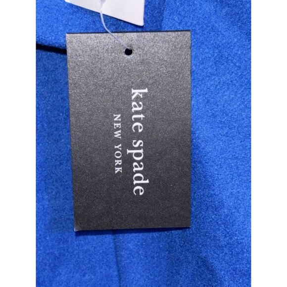 Kate Spade Bright Blue Trench Coat Sz XXL Winter Elegant Statement Piece NWT - Picture 4 of 6